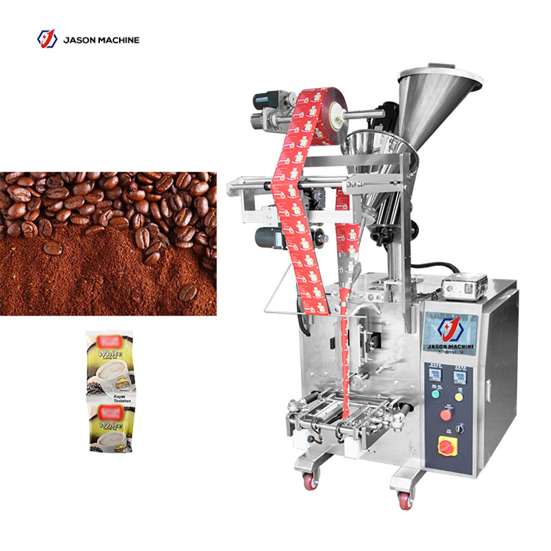 三边封连袋袋咖啡粉自动包装机 厂家定制食用纯咖啡粉袋装灌装机